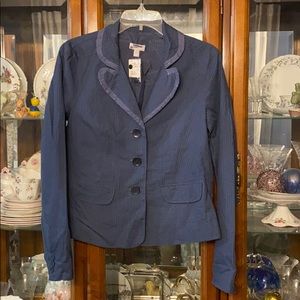 $225 blue blazer jacket a pea in the pid medium